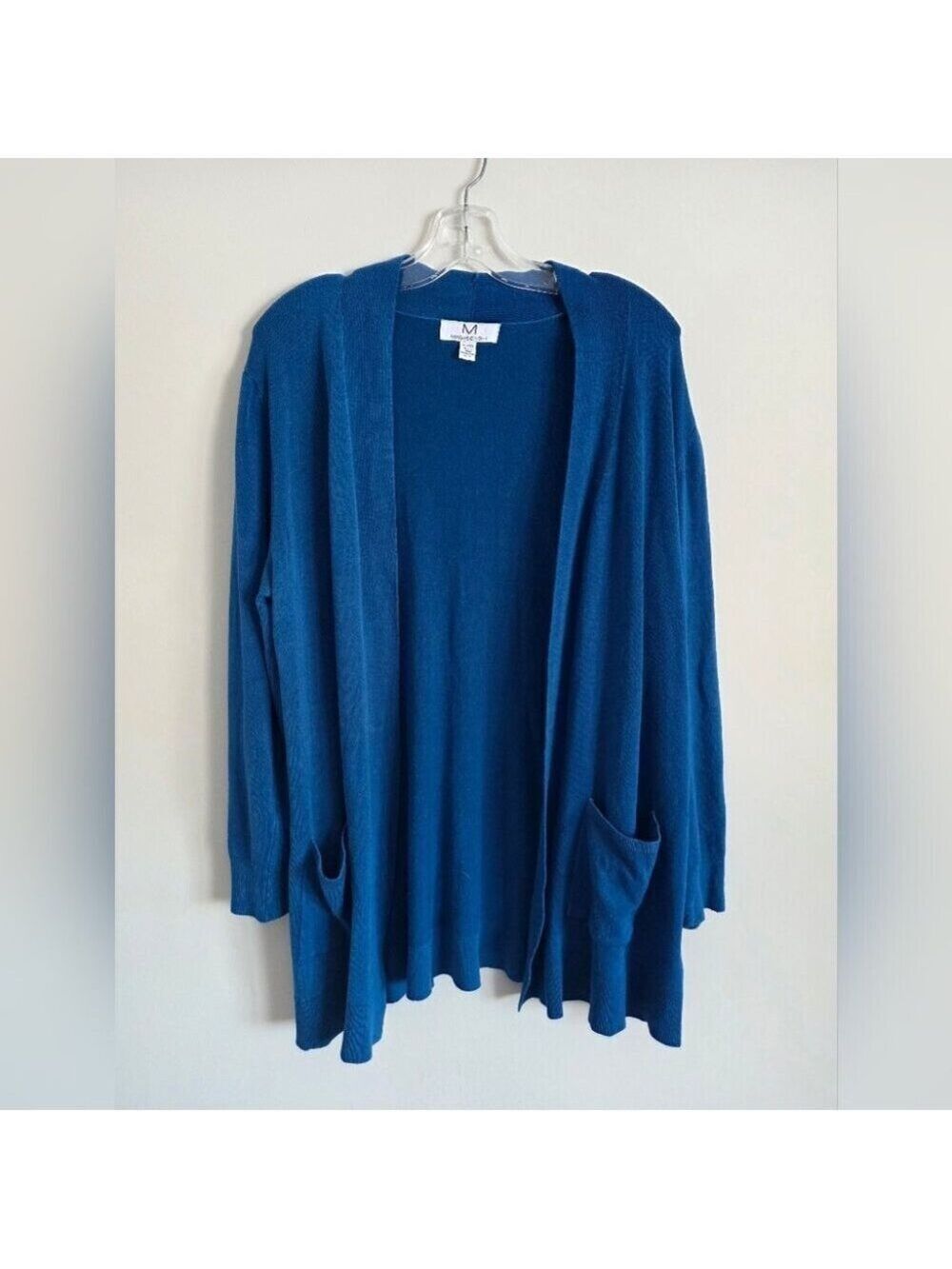 MAGASCHONI | Open Front Cardigan Navy Blue Sz XL